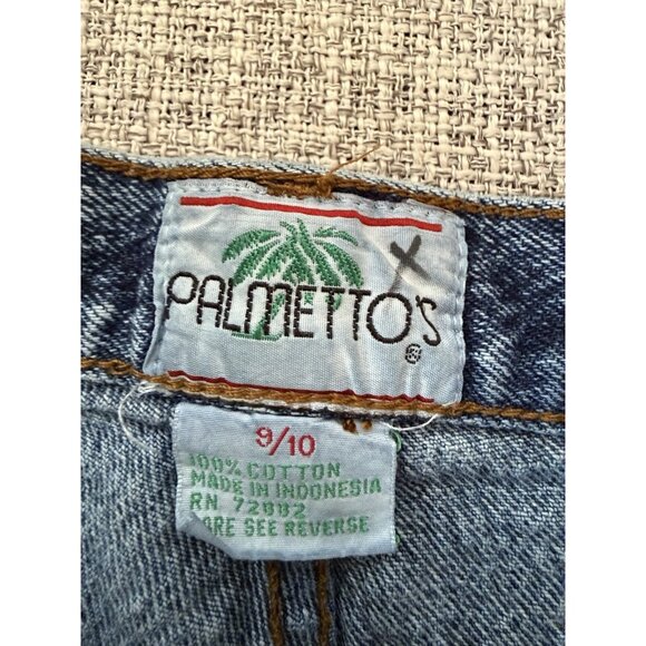 Vtg Palmetto's Acid Wash Mom Jeans 25” Waist Bow Zipper Ankle 80s Denim Retro - Picture 8 of 12